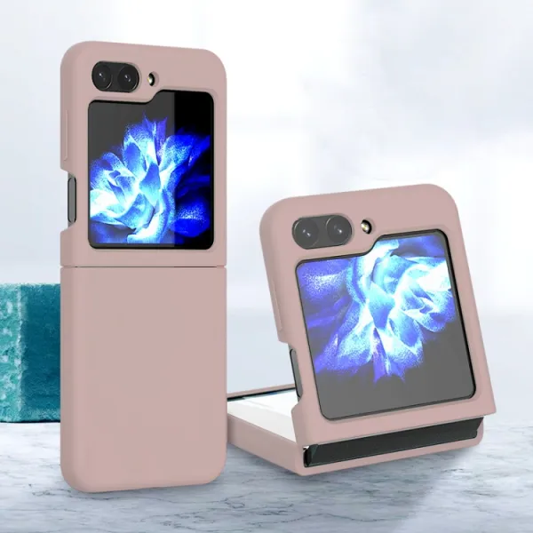 RUBBER Ochranný kryt pre Samsung Galaxy Z Flip5 5G svetloružový
