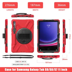 SOLID Odolný kryt pre Samsung Galaxy Tab S9 červený