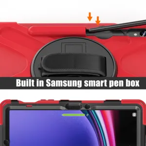 SOLID Odolný kryt pre Samsung Galaxy Tab S9 červený