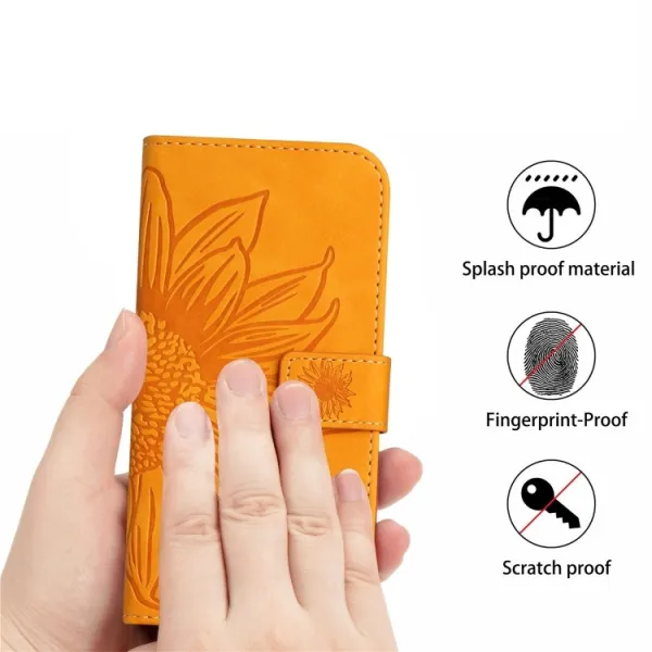 ART SUNFLOWER Peňaženkové puzdro s remienkom Samsung Galaxy S10 Lite žlté