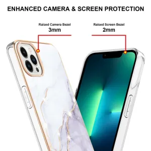 IMD MARBLE Ochranný kryt Apple iPhone 15 Pro Max WHITE