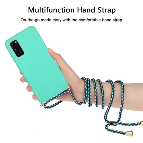 ROPE Kryt so šnúrkou Samsung Galaxy S20 svetlozelený