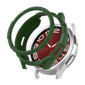 ENKAY TPU FULL BODY Kryt so sklom Samsung Galaxy Watch6 Classic 43mm zelený