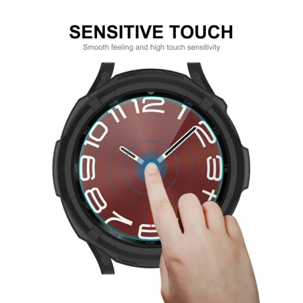 ENKAY TPU FULL BODY Kryt so sklom Samsung Galaxy Watch6 Classic 47mm modrý