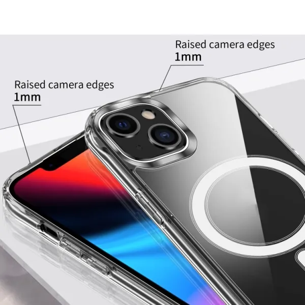 TRANSPARENT MAGSAFE Kryt pre Apple iPhone 15 Plus priehľadný