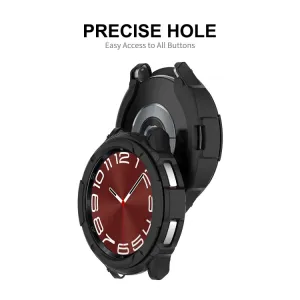 ENKAY TPU FULL BODY Kryt so sklom Samsung Galaxy Watch6 Classic 47mm modrý