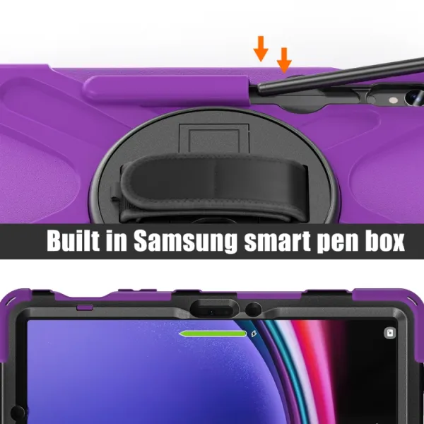 SOLID Odolný kryt pre Samsung Galaxy Tab S9 fialový