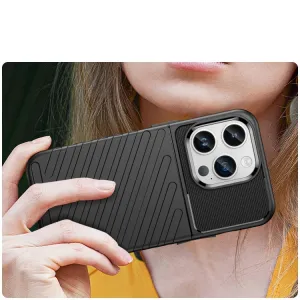 THUNDER Ochranný kryt Apple iPhone 15 Pro čierny