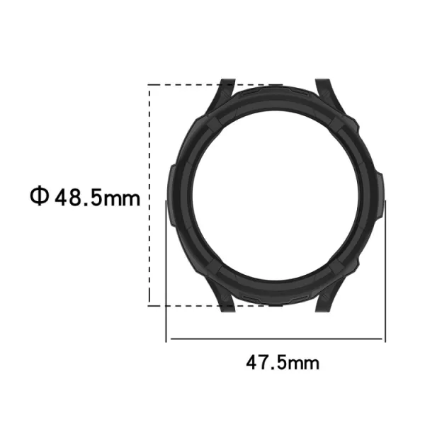 ENKAY TPU FULL BODY Kryt so sklom Samsung Galaxy Watch6 Classic 47mm modrý