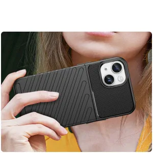 THUNDER Ochranný kryt Apple iPhone 15 Plus čierny