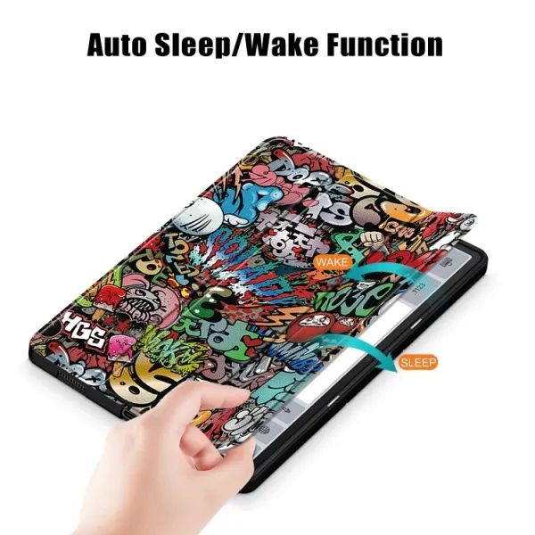ART Zaklápací obal Lenovo Tab P12 GRAFFITI