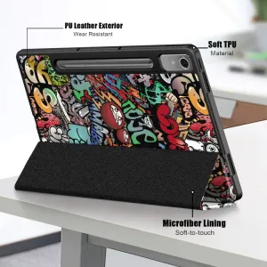 ART Zaklápací obal Lenovo Tab P12 GRAFFITI