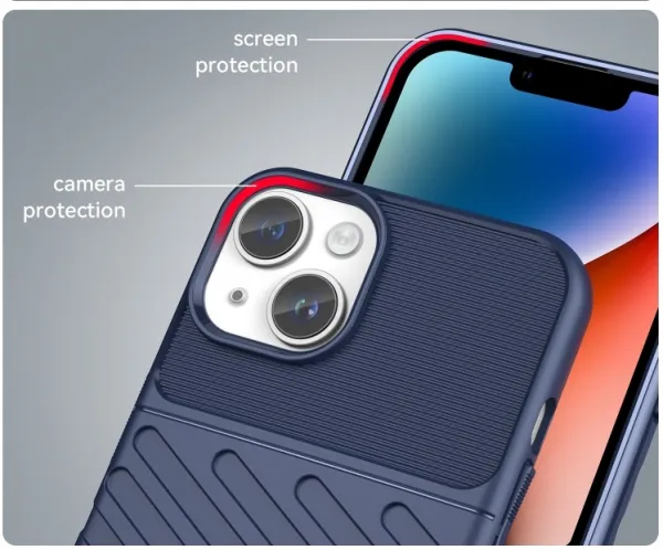 THUNDER Ochranný kryt Apple iPhone 15 modrý