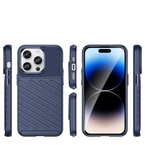 THUNDER Ochranný kryt Apple iPhone 15 Pro modrý