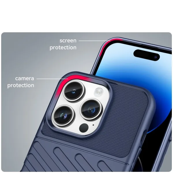 THUNDER Ochranný kryt Apple iPhone 15 Pro modrý
