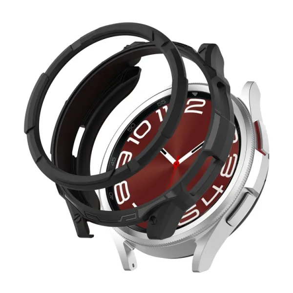 ENKAY TPU FULL BODY Kryt so sklom Samsung Galaxy Watch6 Classic 47mm čierny
