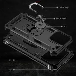 RING Obal s držiakom pre Apple iPhone 15 Plus čierny