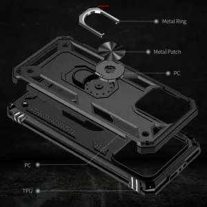 RING Obal s držiakom pre Apple iPhone 15 Pro Max čierny