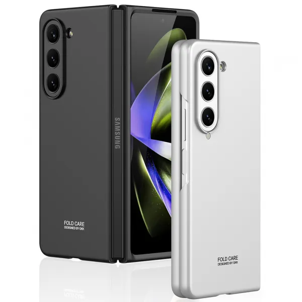 GKK PLASTIC Ochranný kryt Samsung Galaxy Z Fold5 5G strieborný