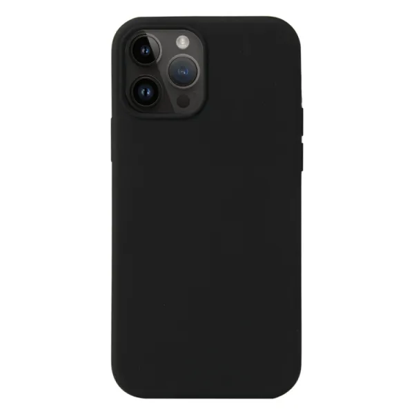 RUBBER Ochranný kryt pre Apple iPhone 15 Pro Max čierny