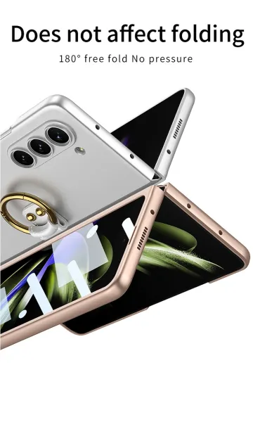GKK HOOK Kryt s držiakom Samsung Galaxy Z Fold5 5G zlatý