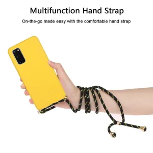 ROPE Kryt so šnúrkou Samsung Galaxy S20 žltý