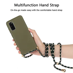 ROPE Kryt so šnúrkou Samsung Galaxy S20 tmavozelený