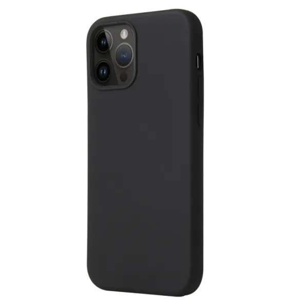 RUBBER Ochranný kryt pre Apple iPhone 15 Pro Max čierny