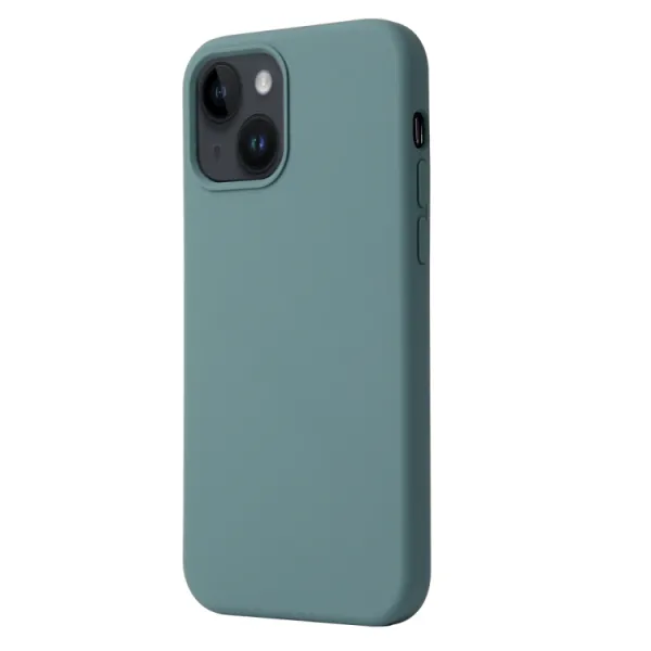 RUBBER Ochranný kryt pre Apple iPhone 15 Plus zelený