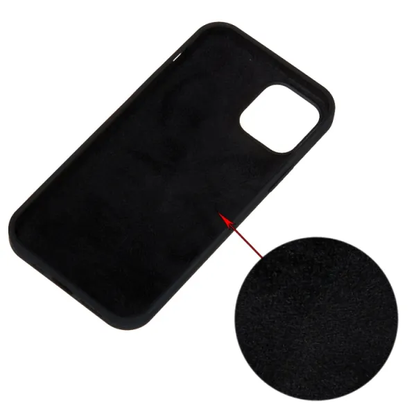 RUBBER Ochranný kryt pre Apple iPhone 15 Pro Max čierny