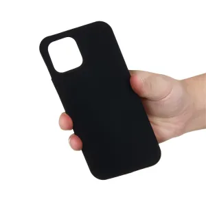 RUBBER Ochranný kryt pre Apple iPhone 15 Pro Max čierny
