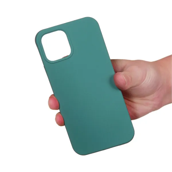 RUBBER Ochranný kryt pre Apple iPhone 15 Plus zelený