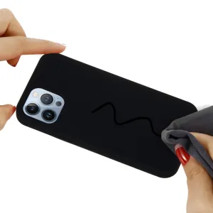 RUBBER Ochranný kryt pre Apple iPhone 15 Pro Max čierny
