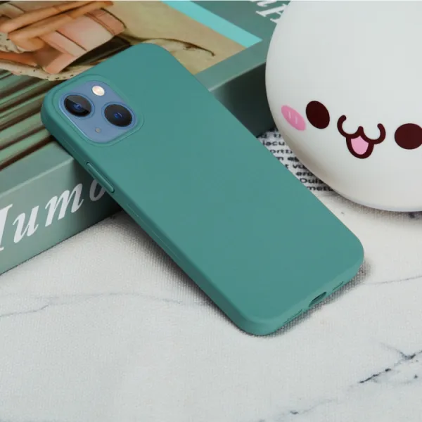 RUBBER Ochranný kryt pre Apple iPhone 15 Plus zelený
