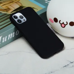 RUBBER Ochranný kryt pre Apple iPhone 15 Pro Max čierny
