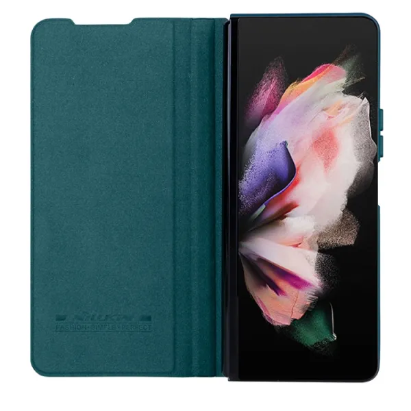 NILLKIN QIN LEATHER Samsung Galaxy Z Fold5 5G modrý