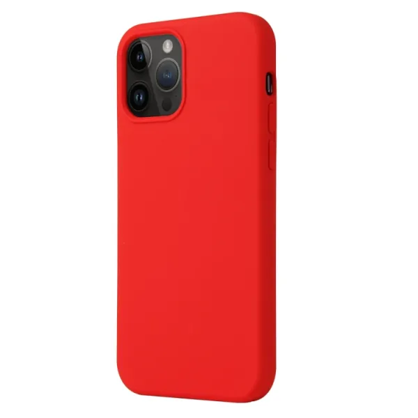 RUBBER Ochranný kryt pre Apple iPhone 15 Pro Max červený