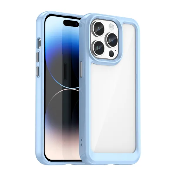 CRYSTAL Ochranný kryt Apple iPhone 15 Pro Max modrý