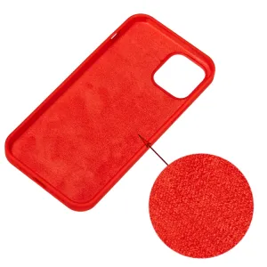 RUBBER Ochranný kryt pre Apple iPhone 15 Plus červený