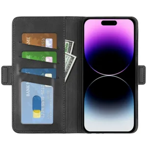 SIDE Peňaženkové puzdro pre Apple iPhone 15 Pro Max čierne