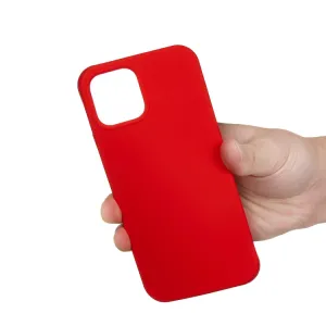 RUBBER Ochranný kryt pre Apple iPhone 15 Pro Max červený