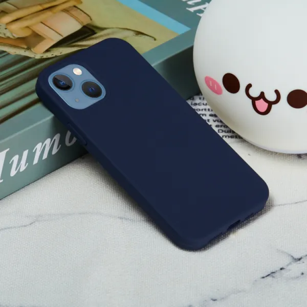 RUBBER Ochranný kryt pre Apple iPhone 15 Plus modrý