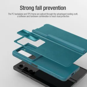 NILLKIN QIN LEATHER Samsung Galaxy Z Fold5 5G modrý