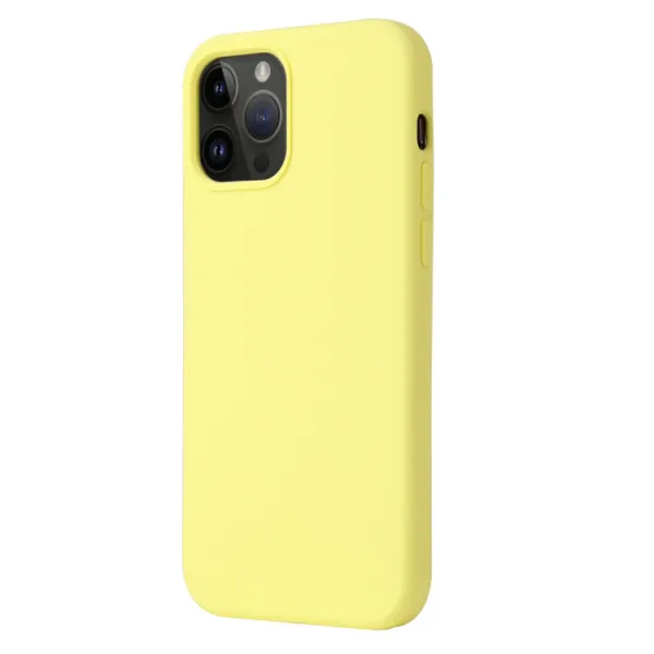 RUBBER Ochranný kryt pre Apple iPhone 15 Pro Max žltý