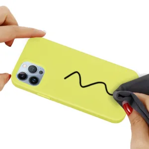 RUBBER Ochranný kryt pre Apple iPhone 15 Pro Max žltý