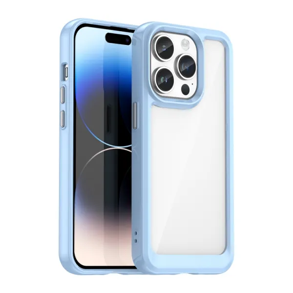 CRYSTAL Ochranný kryt Apple iPhone 15 Pro modrý