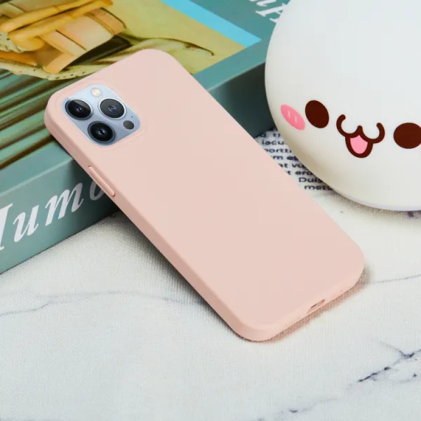 RUBBER Ochranný kryt pre Apple iPhone 15 Pro ružový