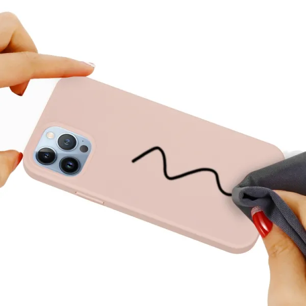 RUBBER Ochranný kryt pre Apple iPhone 15 Pro Max ružový