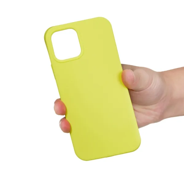 RUBBER Ochranný kryt pre Apple iPhone 15 Plus žltý