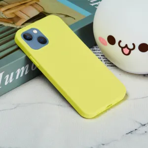 RUBBER Ochranný kryt pre Apple iPhone 15 Plus žltý